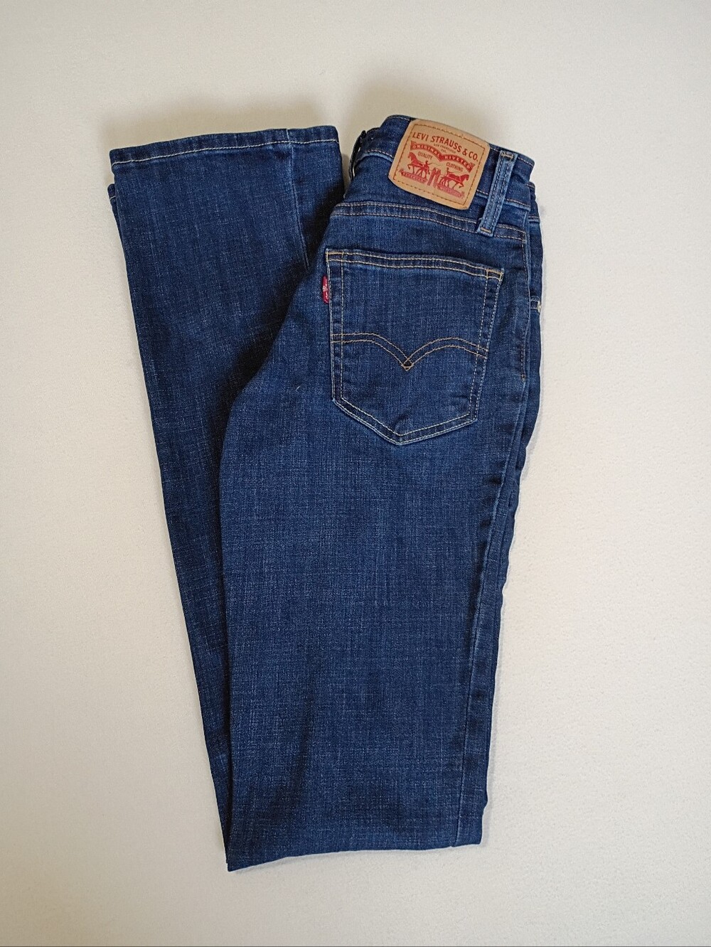Levi's 725 High Rise Bootcut Jeans Women's Size 25 Dark Wash Stretch Denim
